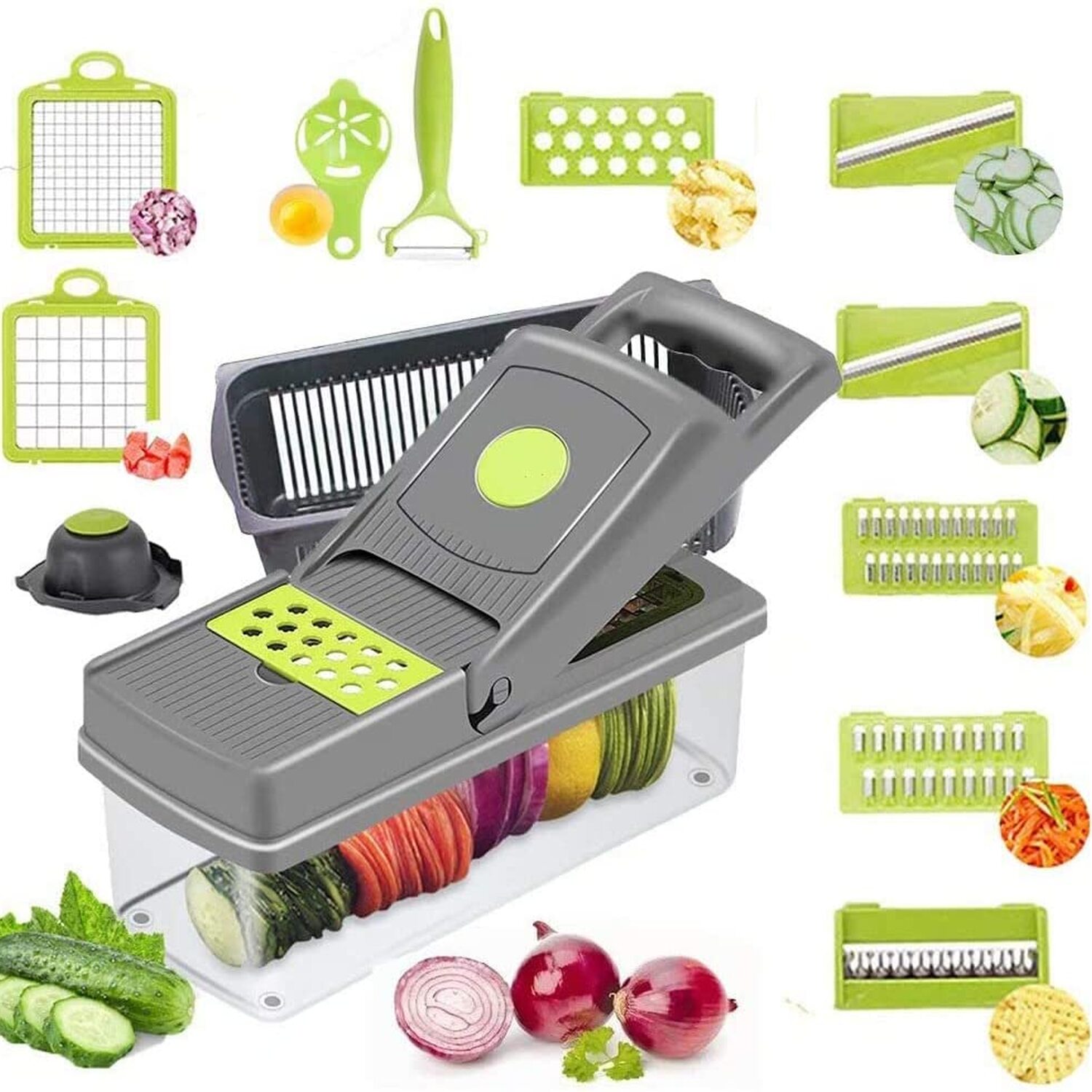 Exploring Innovative Features of Modern Vegetable Choppers: Multiple Speed Settings, Interchangeable Blades, Safety Locking Mechanisms, and Built-In Storage for Chopped Vegetables插图