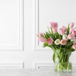 tulip arrangement in vase