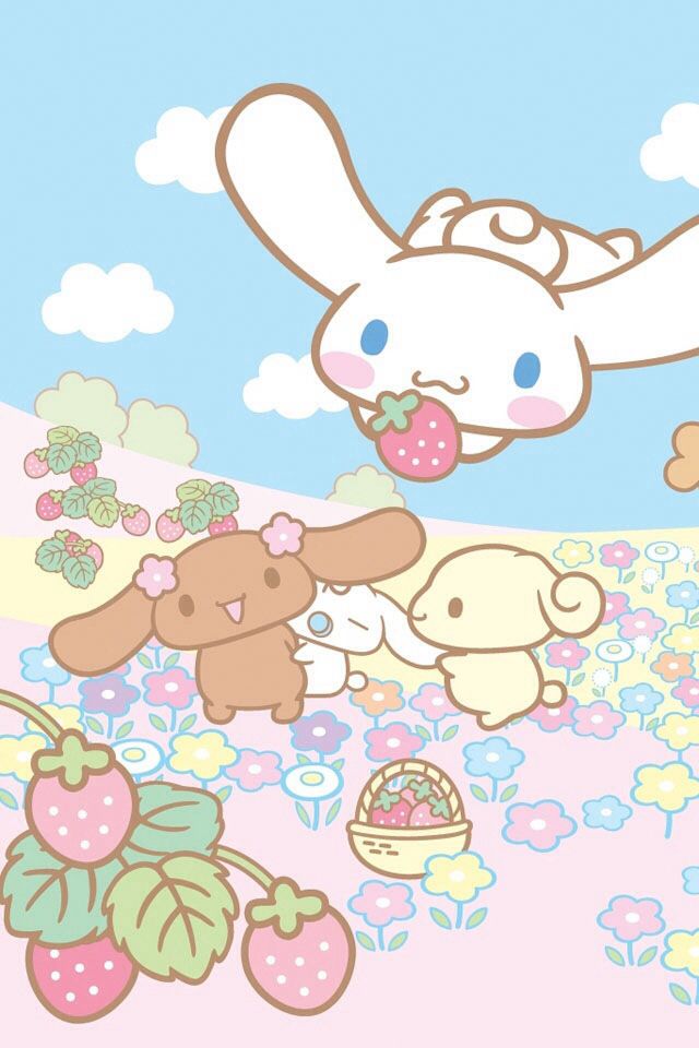 Cinnamon Roll Hello Kitty Wallpaper