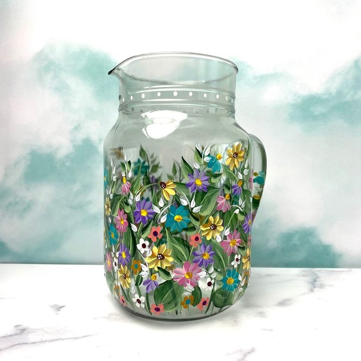 Transform a plain glass vase 