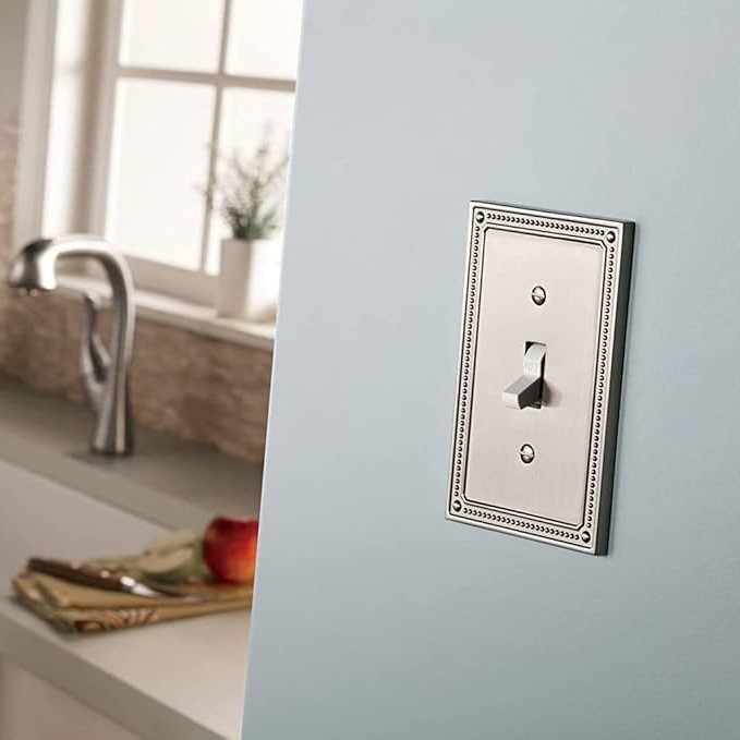 brushed nickel outlet covers