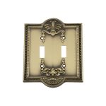 antique brass outlet covers