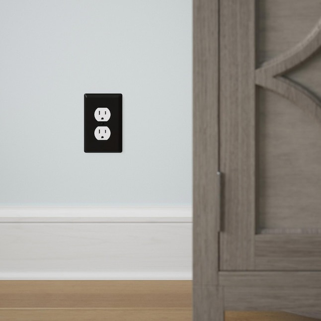 matte black outlet covers