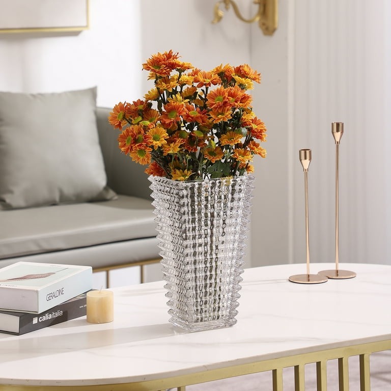 crystal flower vase