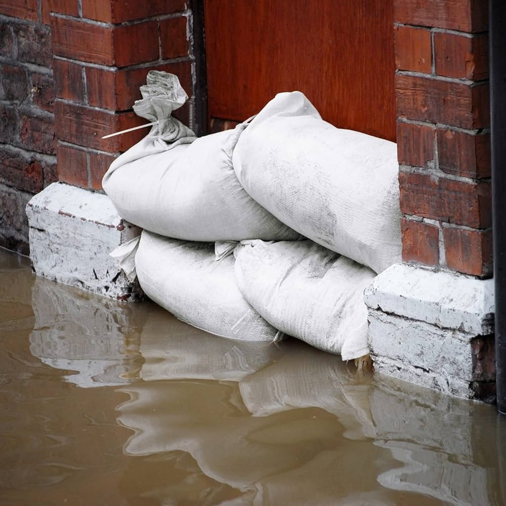 how to sandbag a doorway