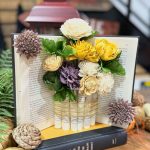 book flower vase