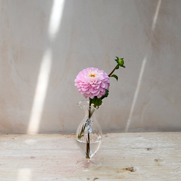 clear flower vase